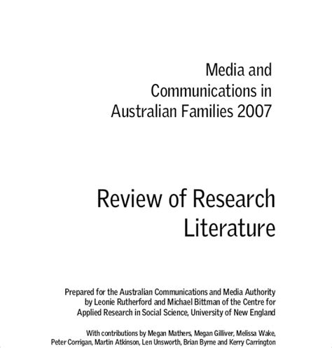 sample literature review   action research letter