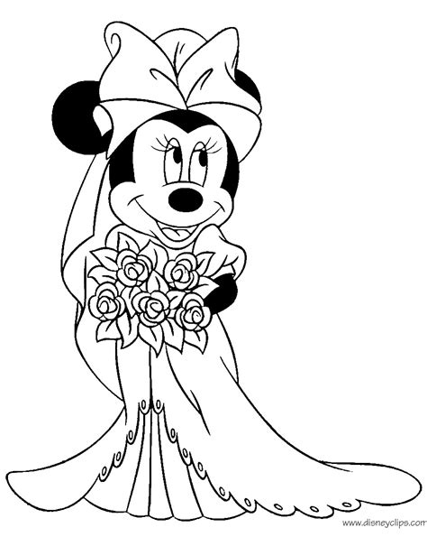 disney wedding coloring pages  getcoloringscom  printable