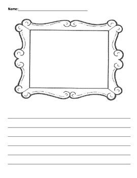 writing picture frame template  christina coley tpt