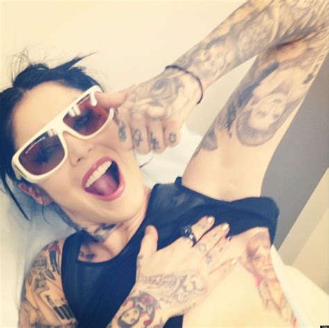 kat von  removes tattoo   jesse james huffpost