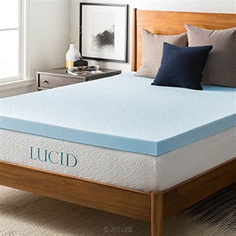 Lucid 3 Inch Ventilated Gel Memory Foam Mattress Topper Twin Xl