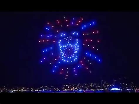 spectacular drone fireworks display  zuerich youtube
