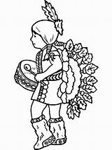 Coloring Native American Pages Boy Girl Cute Color Indian Kids Print Symbols Boys Patterns Choose Board sketch template