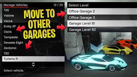 move cars  garages gta quick guide