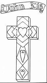 Cross Coloring Pages Kids Printable Getcolorings Color sketch template