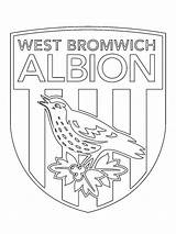 West Albion Bromwich Fc Colouring Football Pages Colour Coloringpage Ca Coloring Clubs Check English Category sketch template