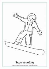 Colouring Snowboarding Winter Olympic Sports Pages Olympics Coloring Printables Activityvillage Preschool Crafts Ski Snowboarder Kids Color Title Colour Choose Board sketch template