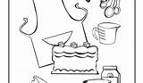 Baking Coloring Pages Colouring Worksheets Printable Getcolorings Cooking Getdrawings sketch template