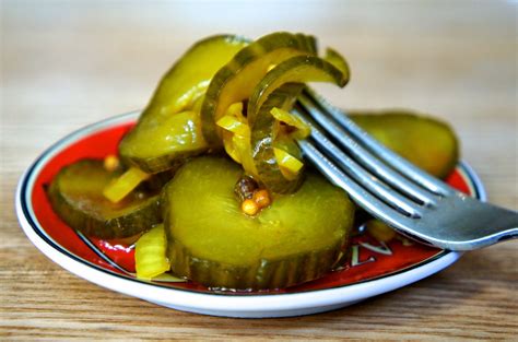 homemade sweet sour pickles notes  bacon