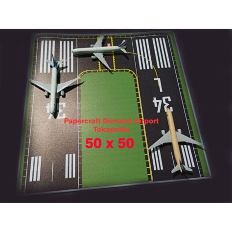 jual mat airport dual runway diecast garuda kota padang papercraft diorama tokopedia