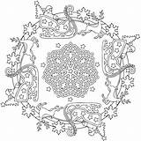 Coloring Pages Dover Publications Christmas Book Mandala Doverpublications Choose Board Adult Colouring Printable sketch template