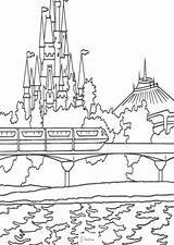 Coloring Disneyland Pages Disney Castle Rides Print Drawing Small Colouring Walt Printable Color Its Getcolorings Getdrawings Popular sketch template