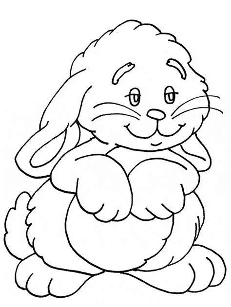 rabbit coloring page animals town animals color sheet rabbit