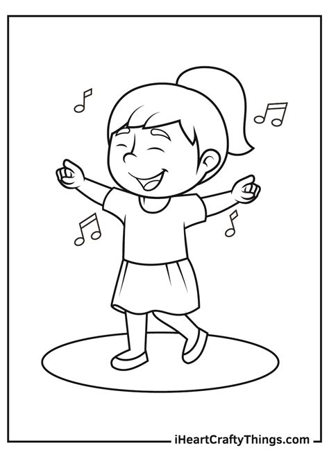 dance positions coloring pages