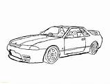 Gtr Skyline Drawing Nissan R32 Para Colorir Gt Drawings Carros Paintingvalley Desenho Pintar Antigos Salvar sketch template