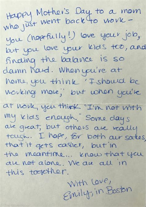 these handwritten mother s day letters prove moms have each other s backs