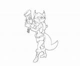 Thieves Cooper Sly Time Carmelita Fox Funny Coloring Pages Another sketch template