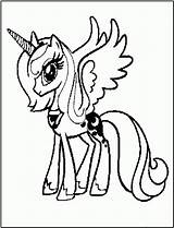 Pony Little Coloring Pages Nightmare Moon Luna Color Queen Printable Chrysalis Kids Princess Mylittlepony Princessluna Print Para Colorear Colouring Getcolorings sketch template