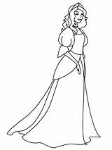 Coloring Princess Pages Leonora Popular sketch template