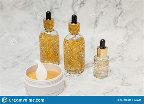 collection  skincare spa products beauty conceptbottles  jars