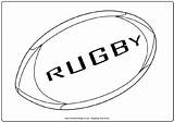 Rugby Ball Colouring Pages Drawing Coloring Print Sheets Colour Football Drawings Kids Activityvillage Player Pencil Sports Templates Cup Explore Cake sketch template