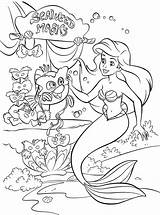 Coloring Ariel Disney Pages Mermaid Little Princess Printable Sheets Choose Board sketch template