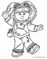 Cabbage Patch Kids Coloring Pages Cartoon Clipart Color Printable Character Sheets Cabage Silhouette Kid Book Back Clipground Popular sketch template