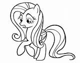 Fluttershy Coloring Pages Printable Kids Pony Little Mlp Popular Bestcoloringpagesforkids Visit sketch template