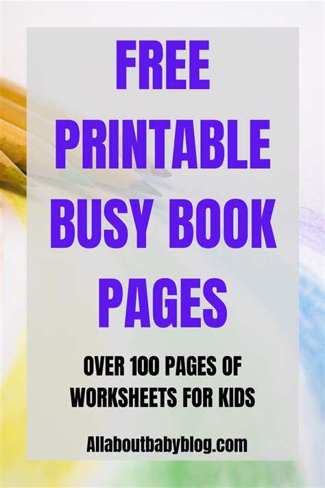 printable busy book pages busy book business  kids  busy