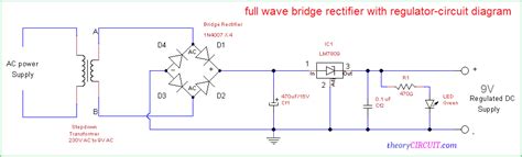 bridge rectifier circuit diagram  waveform
