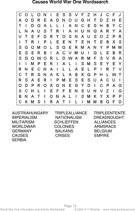 world war  vocabulary worksheet db excelcom