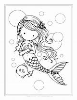 Mermaid Coloring Pages Little Baby Princess Barbie Color Getcolorings Printable Getdrawings Print Colorings sketch template