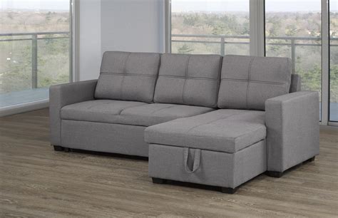 sectional with pull out bed and storage chaise grey walmart canada