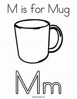 Mug Coloring Monkey Letter Print Noodle March Trace Twistynoodle Built California Usa Twisty sketch template