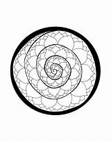 Spiral Homegrown Portals Lotus sketch template
