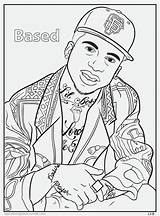 Coloring Rap Pages Hop Hip Book Color Homies Tumblr Eminem Rapper Kanye West Bun Printable Lil Little Activity Dance Rappers sketch template