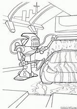 Coloring Robot Robots Pages Futuristic Sink sketch template
