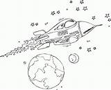 Coloring Pages Rocket Meteor Colouring Rocketship Ship Usa Pages3 Rockets Print Kids sketch template