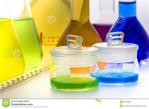 assorted laboratory glassware equipment stock image image of flask