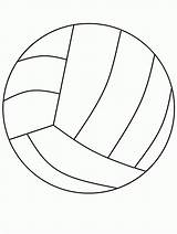 Volleyball Bestcoloringpagesforkids sketch template