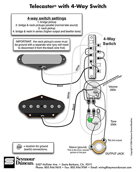 seymour duncan hot rails wiring diagram telecaster wiring diagram