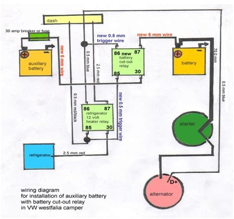vanagon auxiliary battery wiring diagram