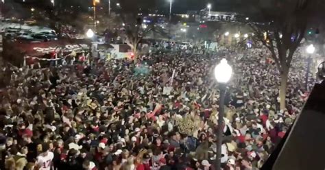 video alabama fans party after national championship win