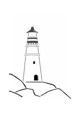 Lighthouse Coloring Ludington Sable Michigan Point Big sketch template