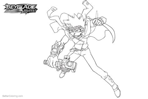character  beyblade burst coloring pages  printable coloring pages