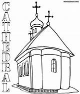 Cathedral Coloring Designlooter Orthodox sketch template