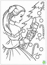 Barbie Coloring Nutcracker Pages Christmas Clara Printable Print sketch template