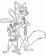 Zootopia Coloring Pages Nick Hopps Judy Para Characters Wilde Colorear Pdf Zootropolis Printable Disney Fuentes Print Color Colouring Clipart Visit sketch template
