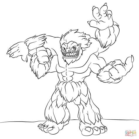 skylanders slam bam coloring page  printable coloring pages