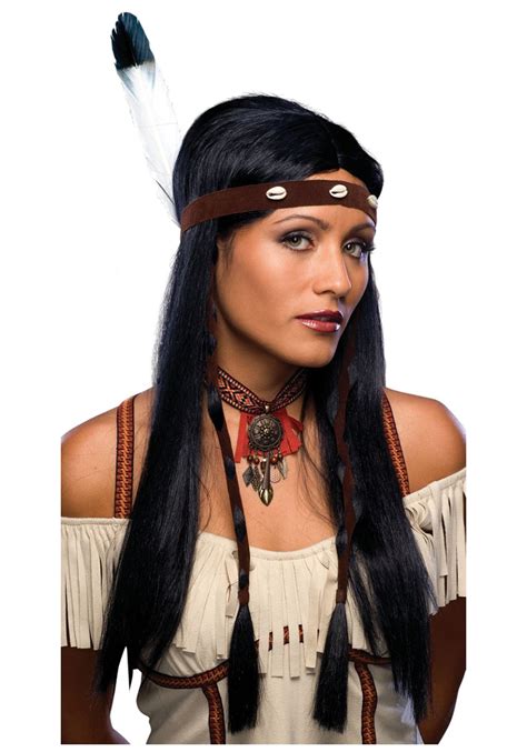 sexy indian costume wig womens sexy indian halloween costume wigs